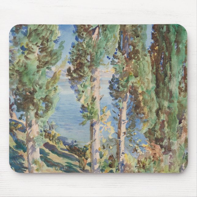 Corfu Cypresses av John Singer Sargent Musmatta (Framsidan)