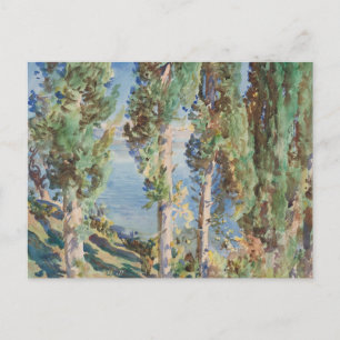 Corfu Cypresses av John Singer Sargent Vykort