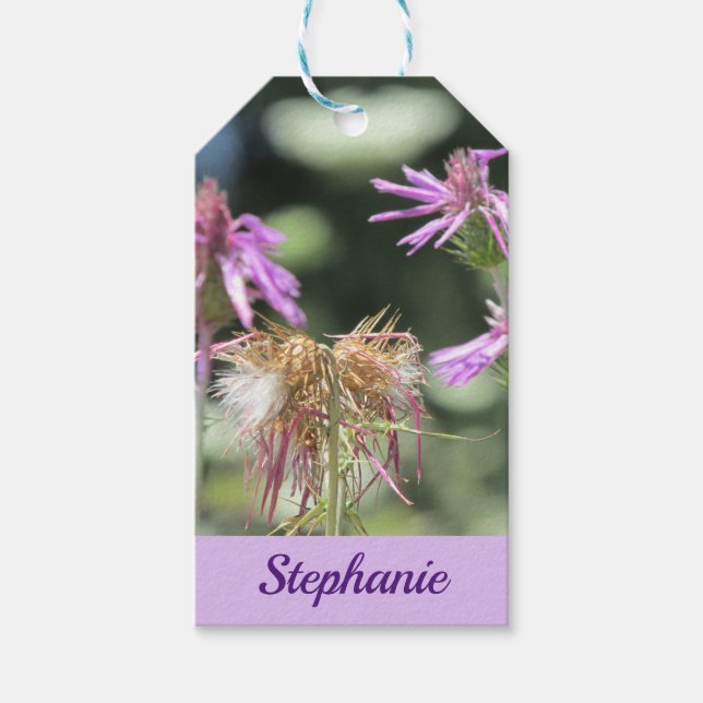 Corfu Lilac Wildblommor Presentetikett (Framsidan)