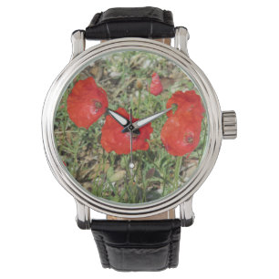 Corfu Red Poppies Armbandsur