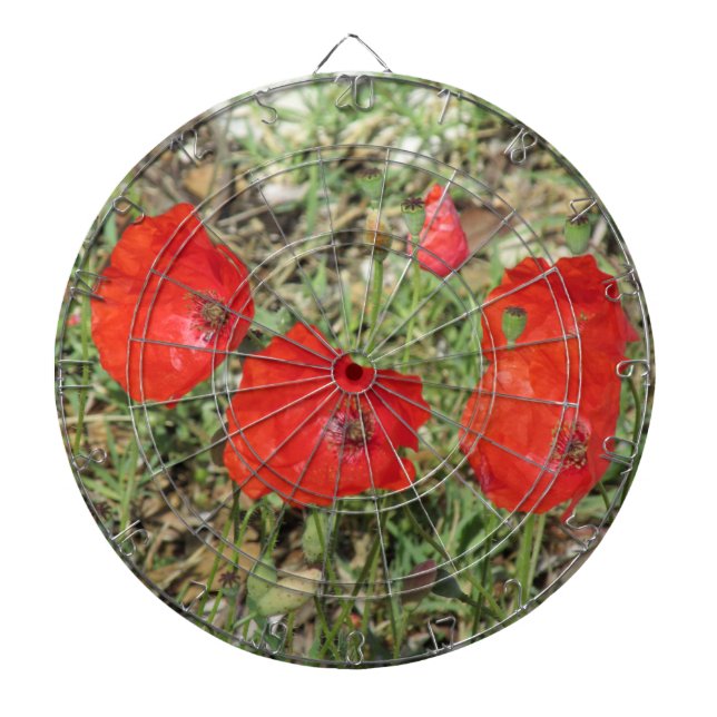 Corfu Red Poppies Darttavla (Framsidan)