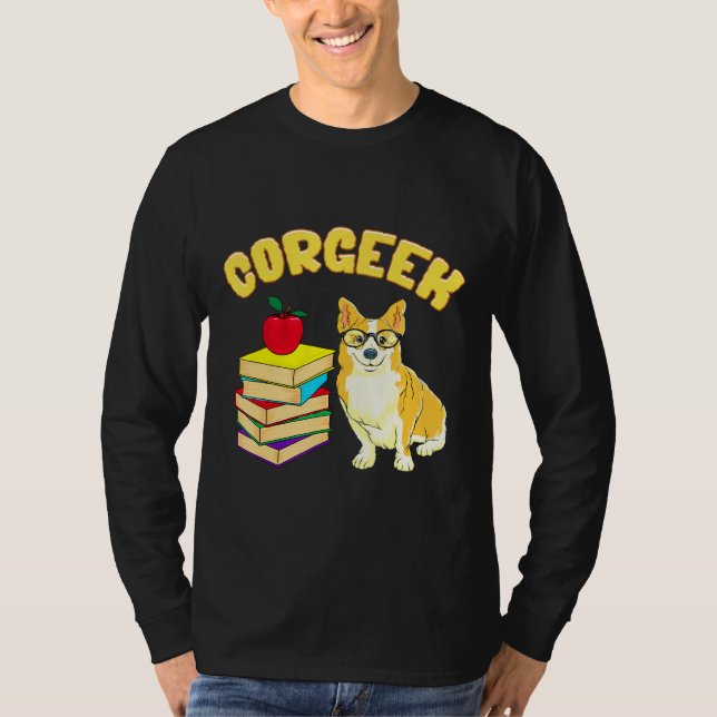Corgeek Corgi Pun T Shirt (Framsida)