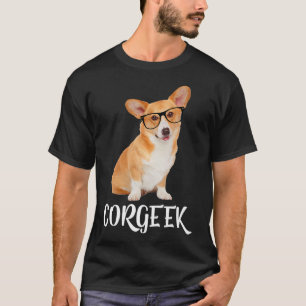 Corgeek Tlusi Corgi Hund älskare Geek-218 T Shirt