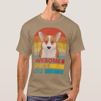 Corgi 2012 Birthday Funny Vintage Corgi Retro Sol T Shirt