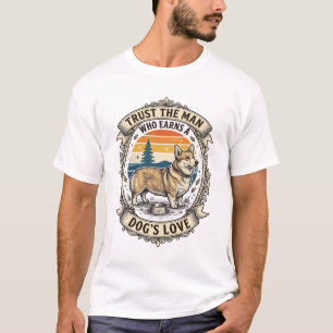 Corgi Älskare Tröja Vintage Dog Dad Gravyr Design