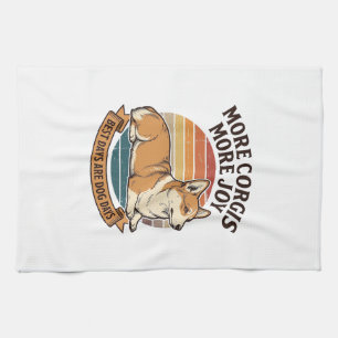 Corgi Älskare Tröja Vintage Gravyr Hund Citat Desi Kökshandduk