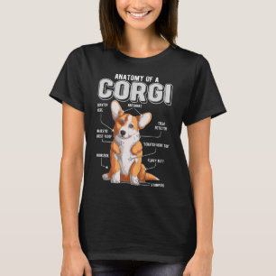 Corgi Anatomy Rolig hund T Shirt