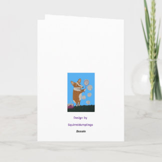 Corgi and Butterflies Happy Easter  Kort