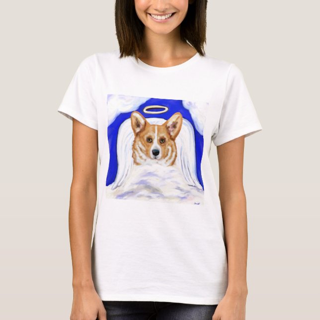 Corgi Ängel T Shirt (Framsida)