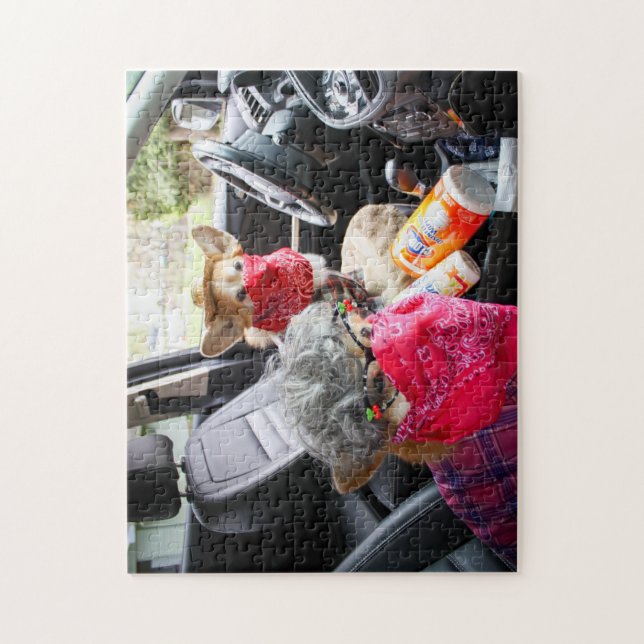 Corgi ansikte maskpussel pussel (Vertikal)