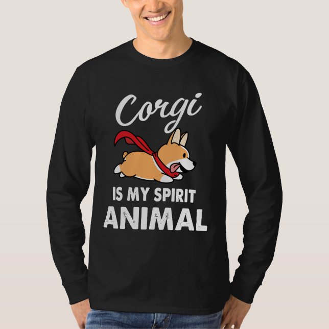 Corgi är mitt själsska djur t shirt (Framsida)