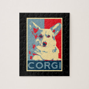 Corgi Art Hund för Fläkt av Corgis Pussel