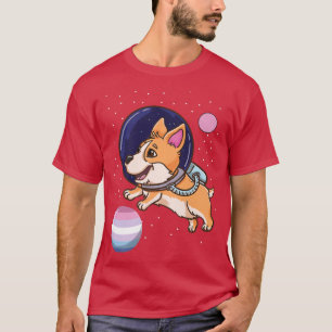 Corgi Astronaut Bigender Pride-233 T Shirt