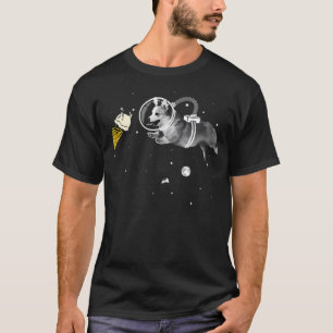 Corgi Astronaut i Space Glass Corginaut T Shirt