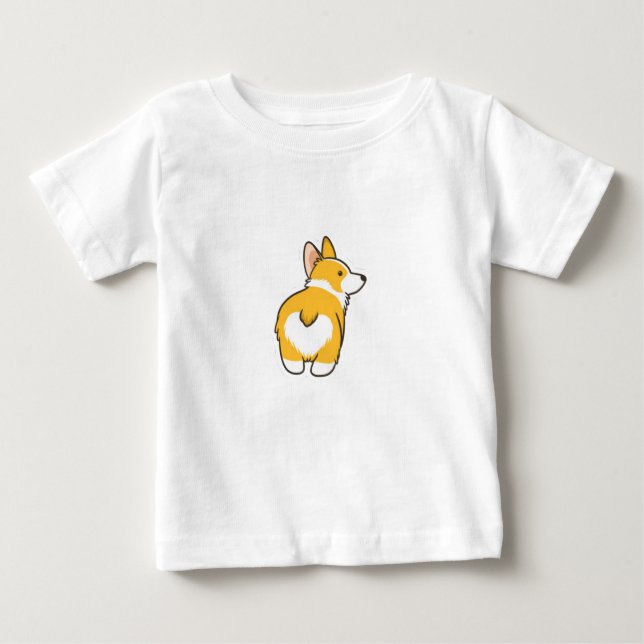 Corgi Baby & Småbarn T-shirt (Framsida)