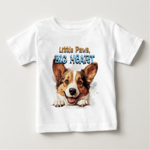 Corgi Baby Tröja Små Tassar Stort Hjärta