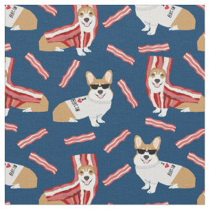 corgi bacon hund tyg