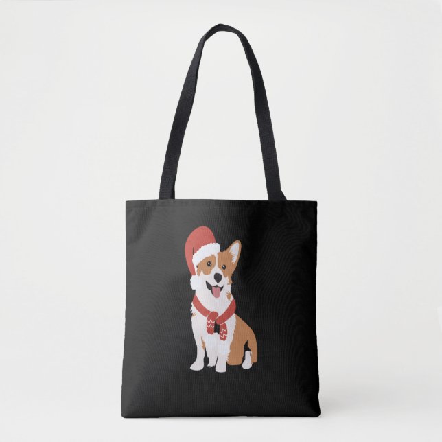 Corgi bar en tomhatt tygkasse (Framsida)