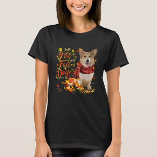 Corgi Bara En Tjej Som Älskar Höst Och Hundar T Shirt