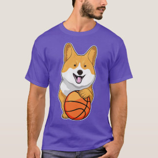 Corgi Basketball Player Basketball T Shirt