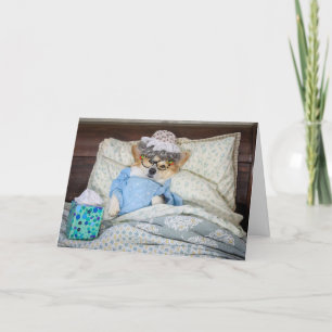 Corgi Bed - få ett bra hälsningskort Kort