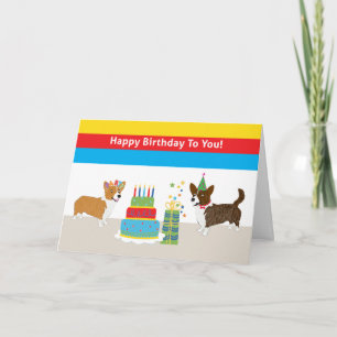 Corgi Birthday Kort