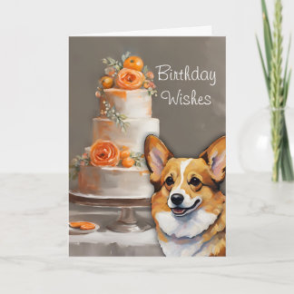 Corgi Birthday Önskemål Card Kort