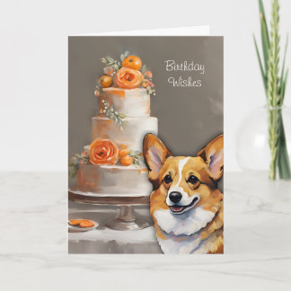 Corgi Birthday Önskemål Card Tack Kort