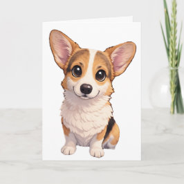 Corgi Blank Card  Kort