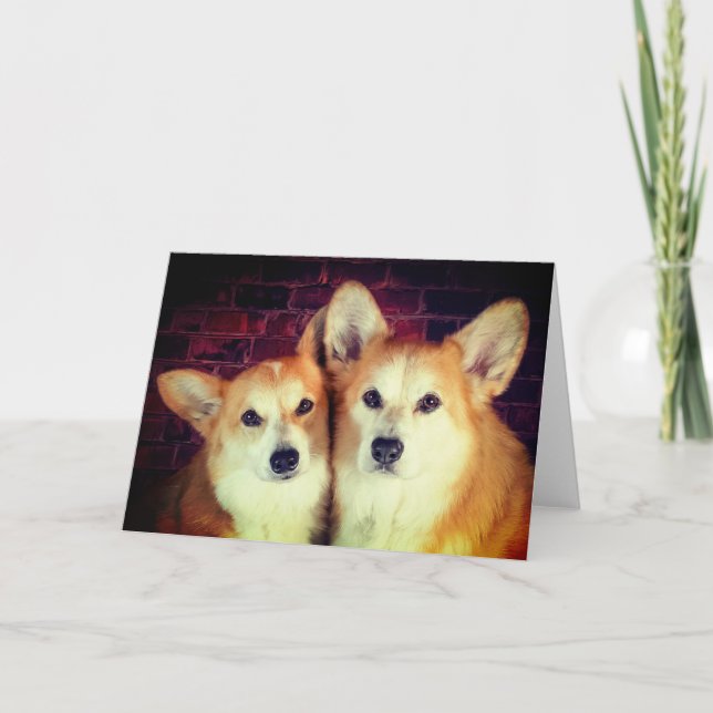 Corgi-blankkort Kort (Framsida)