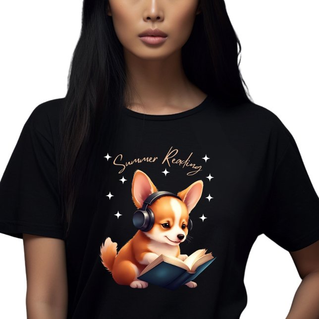 Corgi Bok Älskare T Shirt (Skapare uppladdad)