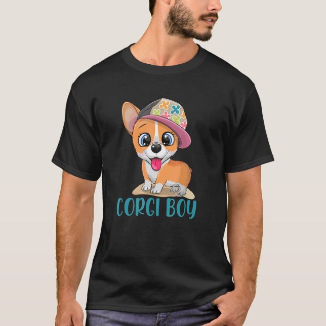 Corgi Boy T Shirt (Framsida)