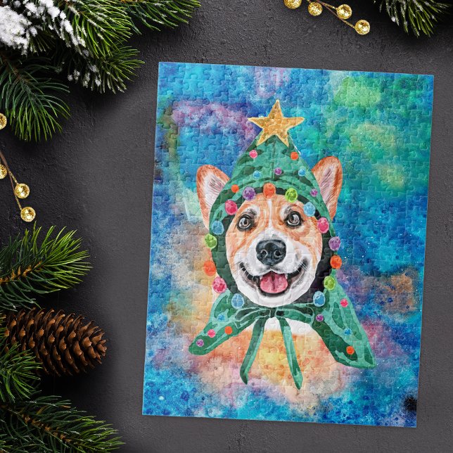 Corgi Breed Hund jul Pussel (Skapare uppladdad)