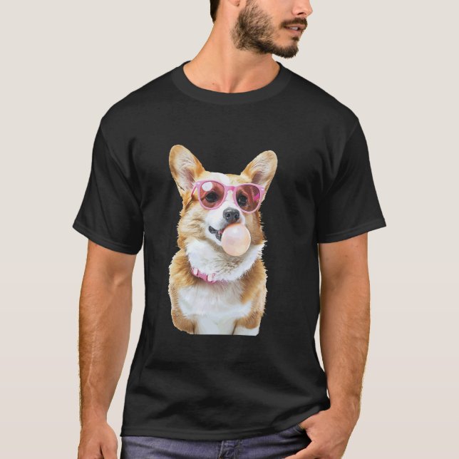 Corgi Bubble Gum T Shirt (Framsida)