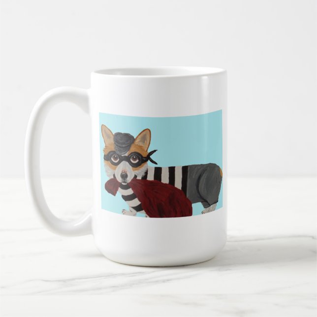 Corgi Burglar Mug Kaffemugg (Vänster)