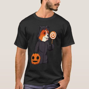 Corgi Bus eller Behandla Halloween Kostym Hund Pum T Shirt