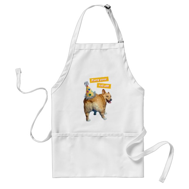 Corgi Butt Birthday Hat Förkläde (Framsidan)