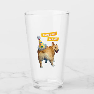 Corgi Butt Födelsedags hatt Glaskopp