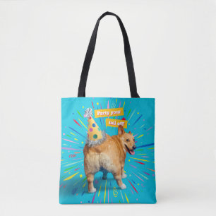 Corgi Butt Födelsedags hatt Tygkasse