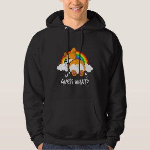 Corgi Butt gissar vad roligt Hoodie