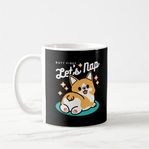 Corgi Butt och Nap Vibes - Cute Sleeping Hund Kaffemugg
