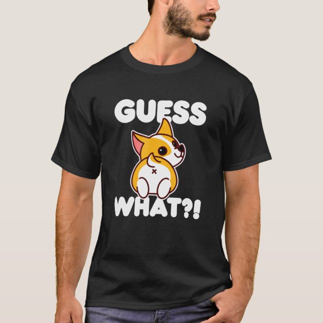 Corgi Butt T Shirt (Framsida)