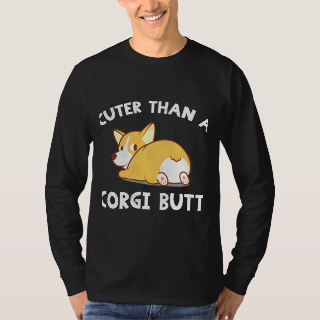 Corgi Butt T Shirt (Framsida)
