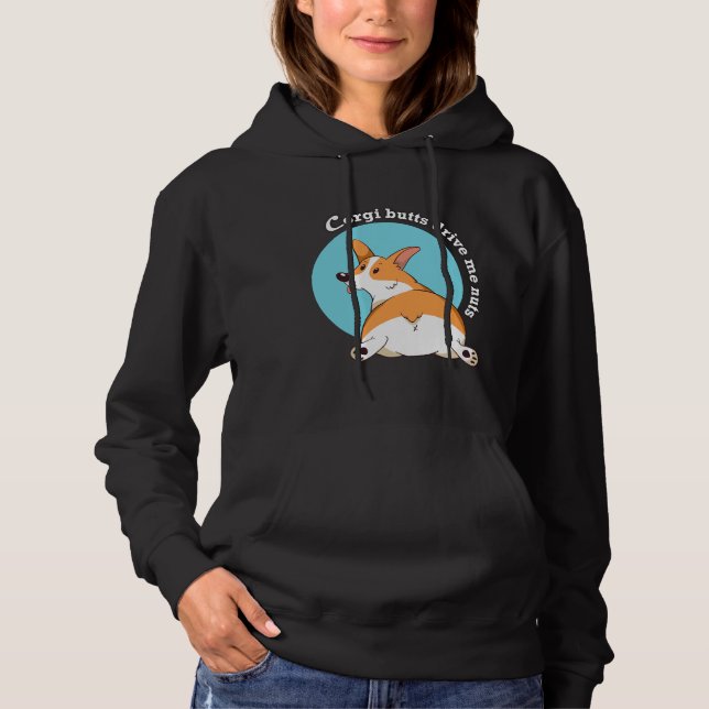 Corgi Butts Drive Me Nöt T Shirt (Framsida)