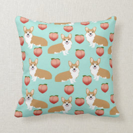 Corgi Butts söt dekorativ kudde - persiko emoji