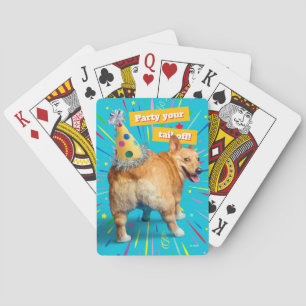 Corgi Byx Födelsedagshatt Casinokort