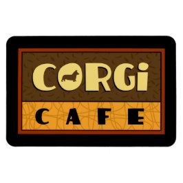 Corgi Cafe Magnet