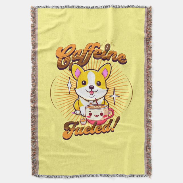 CORGI CAFFEINE FUELED! FILT (Framsidan Vertikal)