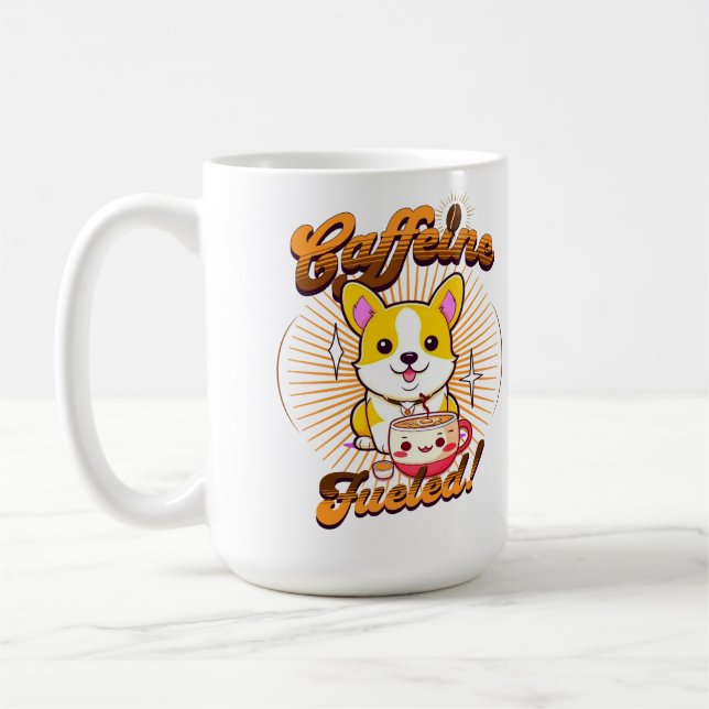 CORGI CAFFEINE FUELED! KAFFEMUGG (Vänster)