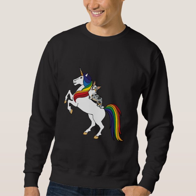 Corgi Cardigan Corgi Lång Ärmad Tröja (Framsida)